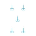 thumbnail image 3 of Vogacara Pinza para cutículas de uñas, tijeras de acero inoxidable, galvanoplastia, resistente al agua, conveniente pinza para el pelo de la nariz, azul Type2 NO2 Vogacara CBP288406, 3 of 4