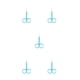 thumbnail image 2 of Vogacara Pinza para cutículas de uñas, tijeras de acero inoxidable, galvanoplastia, resistente al agua, conveniente pinza para el pelo de la nariz, azul Type2 NO2 Vogacara CBP288406, 2 of 4