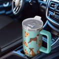 thumbnail image 6 of OBREWU Boxer Dog Pitbull Terriers Dog and Pizza Tumbler with Handle and Lid,Boxer Dog Pitbull Terriers Dog and Pizza 40oz Double Wall Vacuum Insulated Tumbler,Cups Gift for Women and Men, 6 of 7