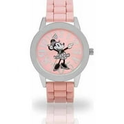 Disney Minnie Mouse Adult Female Watch Rose Rubber Strap (MN1518)