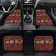thumbnail image 2 of Xoenoiee African Tribal Geometric and Leaf Pattern Floor Mats for Car, Carpet for Automotive, Non-slip Rubber Car Floor Mats, Universal Carpet for Cars SUV Sedan Trucks Vans, 2 of 6