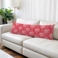 thumbnail image 2 of Red Palm Tree Body Pillow Cover 20 x 54 Inch Decorative Pillow Cover Summer Botanical Tropical Tree Lumbar Pillowcase Seasonal Rectangle Cushion Case for Couch Sofa Bed Living Room, 2 of 9