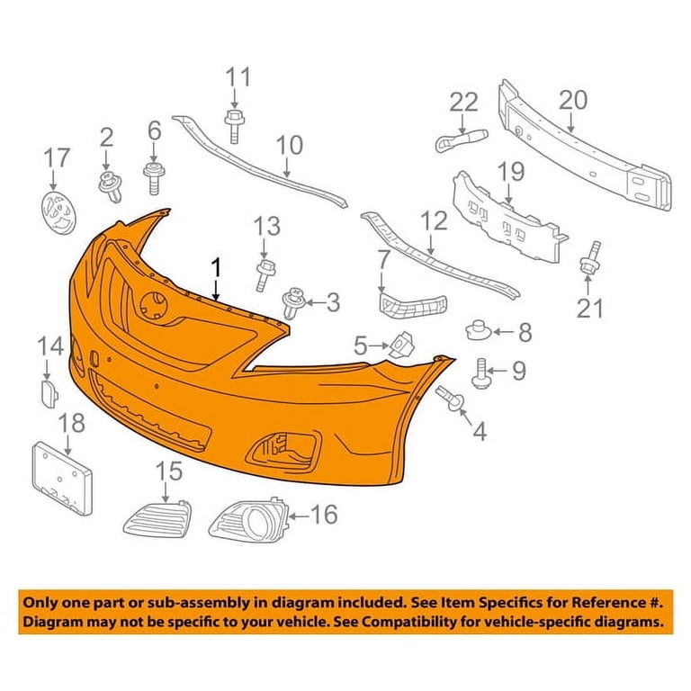 For 10-11 Camry LE & XLE Front Bumper Cover Assy USA Built