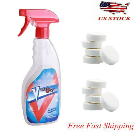 Multifunctional Effervescent Spray Cleaner V Clean Spot Home Tools For Car, Kitchen, Floor, Wood, (Best Way To Clean Water Spots Off Windows)
