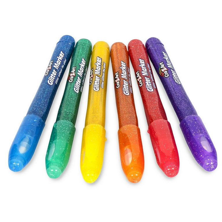 KINGART® Glitter Markers, Set of 12  Glitter pens, Markers set, Unique pens