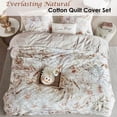 thumbnail image 2 of Riviera Maison Everlasting Natural Cotton Quilt Cover Set Queen, 2 of 5