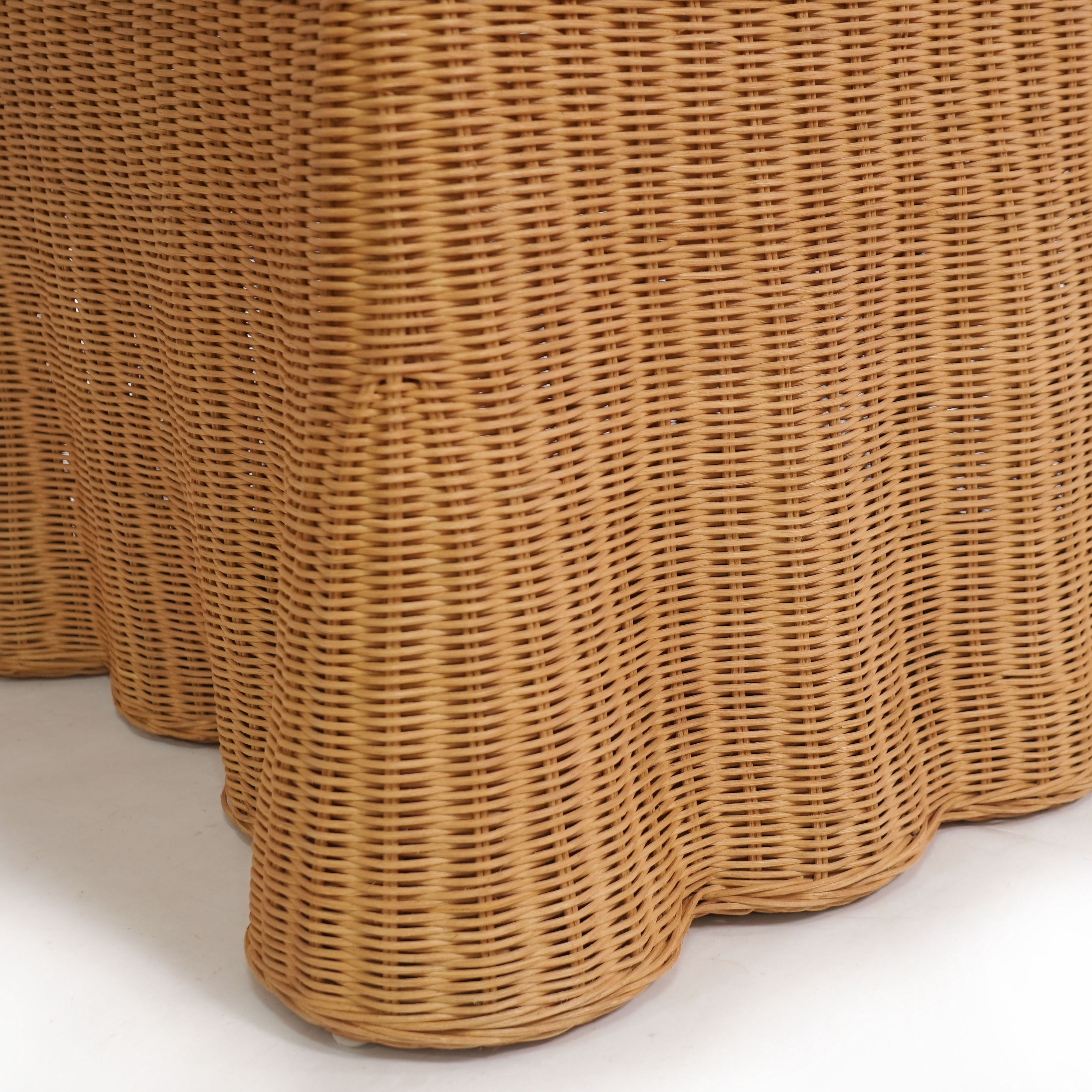 Safavieh Couture Hylda Rattan Dining Chair, Natural/White