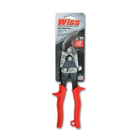UPC: 0037103136428 | 9-1/4 in. Metalmaster Offset Straight and Left Cut Aviation Snips (D)