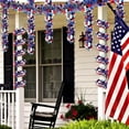 thumbnail image 6 of EUDIDV Patriotic Decor July Patriotics Garland Red White Blue Foil Garland Shiny Hanging Decorations For Independence Day Memorial Day Celebration Party Decorations Party Supplies​, 6 of 7