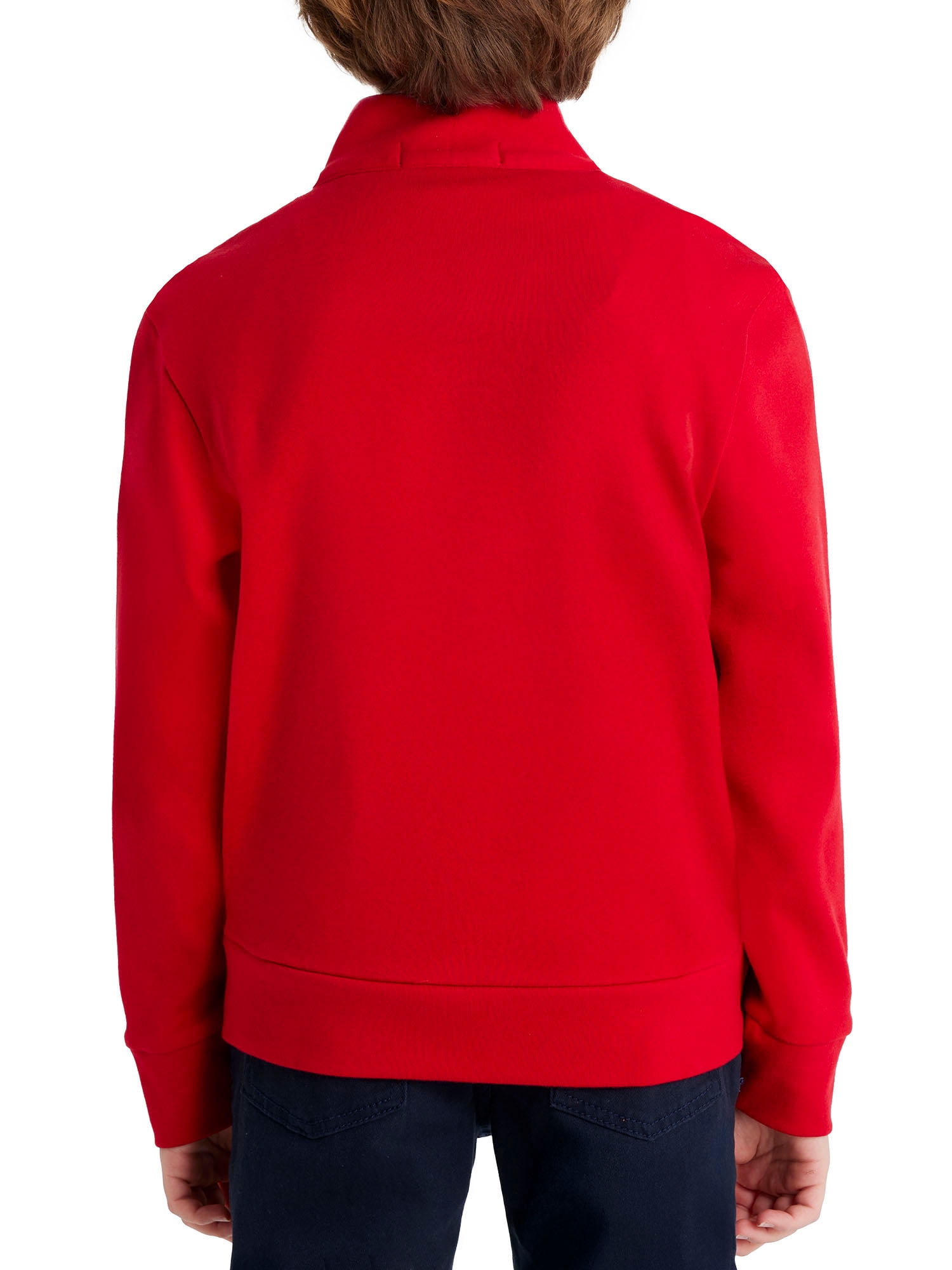 U.S. Polo Assn. Boys Interlock Quarter Zip, Sizes 4-18
