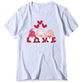 thumbnail image 1 of Camiseta de manga corta con estampado de amor lindo para el día de San Valentín informal para mujer Fridja  gope1646, 1 of 3