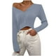 thumbnail image 2 of Suéter de cuello en V para mujer, suéter holgado de color liso con cuello en V, suéter, abrigo, suéter para mujer, 2 of 6