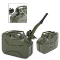 thumbnail image 5 of 2.6 Gallon 10L Metal Gas Can Set of 2 with Spout System, Portable Jerry Can Fuel Tank Can Petrol Diesel Storage Can, Cold-Rolled Plate Gasoline Bucket for Car Truck Off Road Emergency Supply, Green, 5 of 5