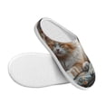 thumbnail image 3 of Wukai Serene Kitten Kingdom Print Women's Indoor Bedroom Slipper Slip On Shoes, Unisex House Shoes with Anti-Skid Sole for Men, Gift for Women Men-13, 3 of 7
