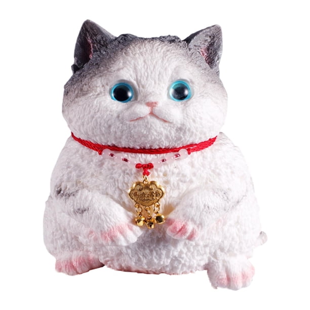 Lindo juguete antiestrés de gato, suave y relajante, ideal como decoración de mesa para niños y adultos. British cat