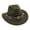 Green, variant on SRZYMJ Women's Felt Fedora Hat Wide Brim Panama Hats with Tassel