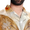 thumbnail image 5 of Butterfly Fission Diagram Men's Hawaiian Printed Short Sleeve Button Down Casual Beach Shirt's, Unisex, 5 of 6