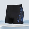 thumbnail image 2 of Stamzod Swimming Trunks for Men 2026 Summer Slim Fit Stretch Beach Shorts Casual Oversized Men's Swimwear Blue G XXL, 2 of 3