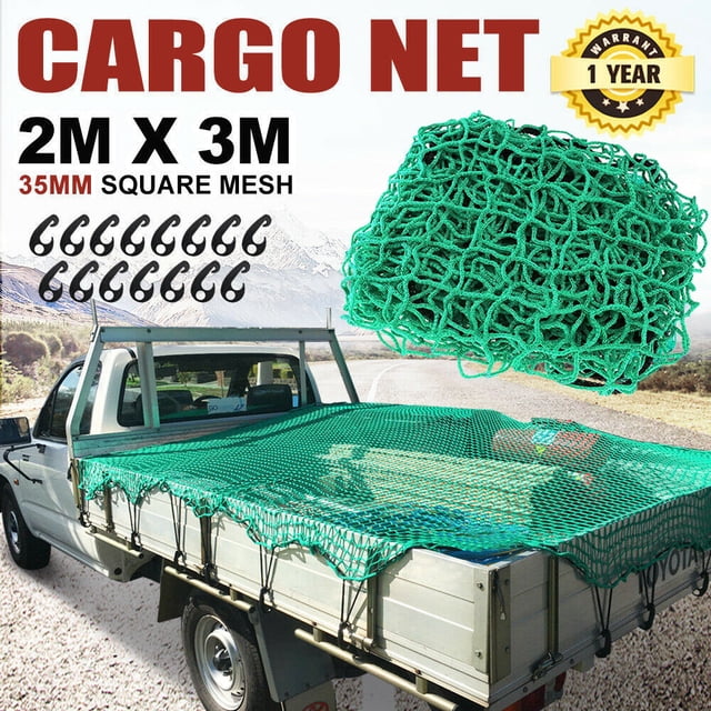 2x3m Adecuado para redes de camiones, redes de remolque, redes de carga, redes de cobertura, redes de protección contra caídas con cuerdas elásticas fijas