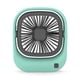 thumbnail image 1 of Ventilador portátil Naiovety de mano bajo ruido 2 engranajes USB con soporte refrigeración verano Electrodomésticos Verde, 1 of 6
