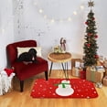 thumbnail image 5 of Christmas Area Rug Doormat, Red Snowflake Snowman Rug, Xmas Door Mat for Bedroom Living Room Kitchen, Soft Dutch Velvet Indoor Floor Mats for Holiday Festive Decoration, 17 x 30 Inch, 5 of 6