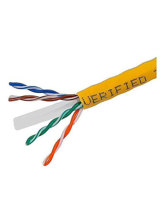 Monoprice 108109 1000' CAT-6 Ethernet Network Cable Yellow