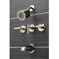 thumbnail image 2 of Kingston Brass KBX8136CML Manhattan Three-Handle Tub and Shower Faucet, Polished Nickel, 2 of 5