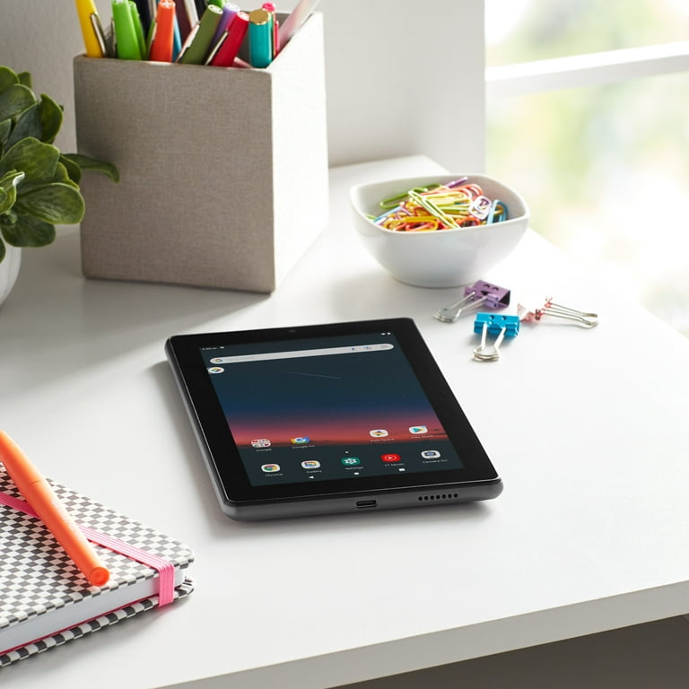 onn. 7 Tablet, 32GB (2022 Model) , 2.0 GHz Quad-Core Processor, Charcoal