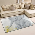 thumbnail image 2 of Coolnut Lightweight Non Slip Carpet Mats 60 x 39 inch (5'x 3'3"), Area Soft Rugs Floor Mat Rug Decoration for Kids Room Living Room Elephant with Little Duck, 2 of 6