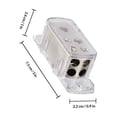thumbnail image 2 of FENGGUIQU 2Pcs Car Amplifier Power Splitter Compact Brass for Vehicle Installation, 2 of 8