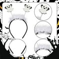 thumbnail image 6 of 6 Pack Halloween Ghost Headband Set, Halloween Ghost Bat Head Boppers, Halloween Hair Accessories Hair Hoop, Halloween Cosplay Dress up Costume Party Favors, 6 of 6