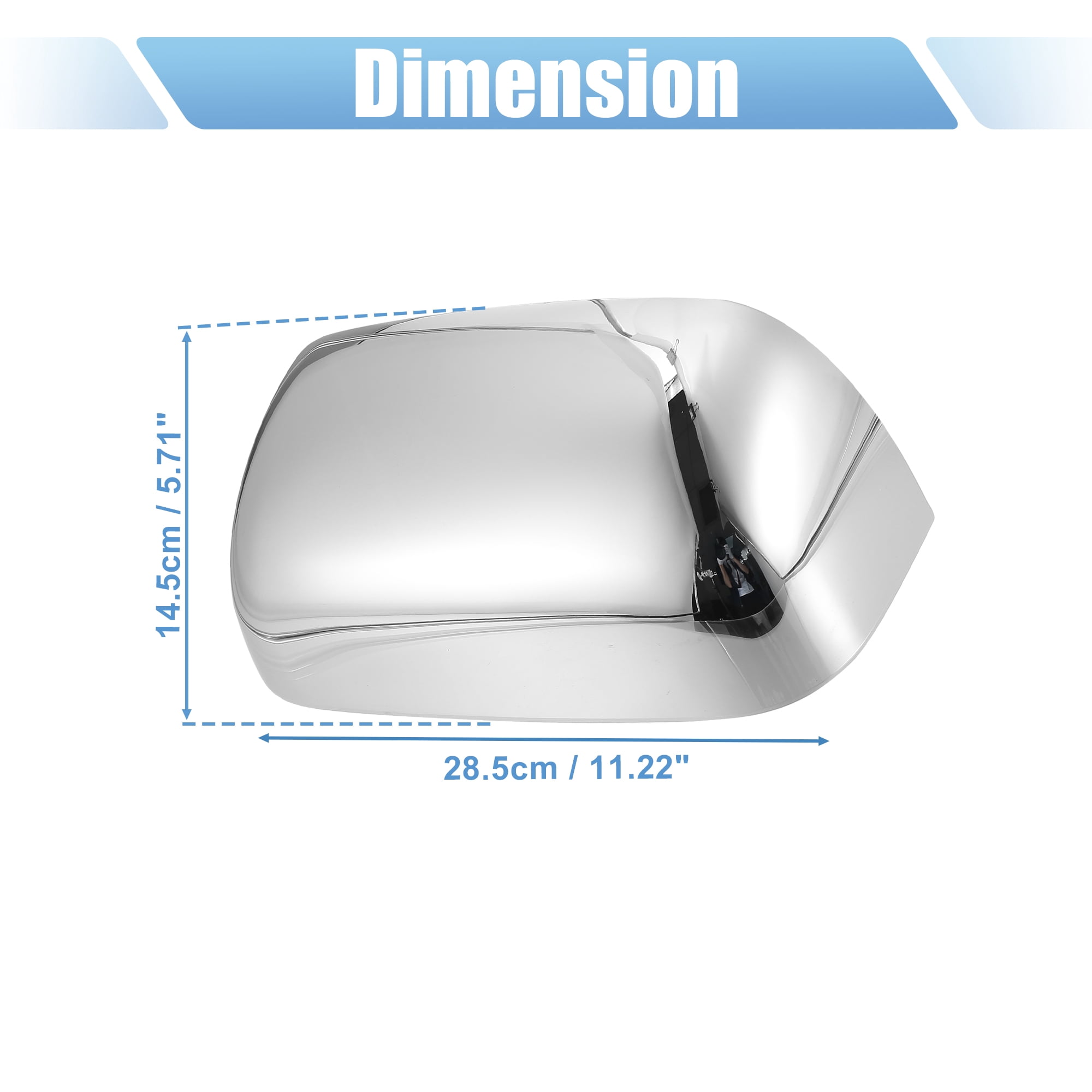Unique Bargains Chrome Plated Power Mirror Cover Caps for Dodge for Ram 2002-2008