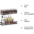 thumbnail image 3 of Space-Saving Wall Spice Rack, 40*12*5.5cm, Black, 3 of 5