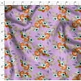 thumbnail image 4 of Soimoi Toile de Coton Rose Imprimé Fleurs Tomate & Freesia par Yard 56 Pouces de Large, 4 of 5