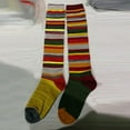 thumbnail image 4 of Dyfzdhu Cotton Multicolor Women Casual Striped Stockings Socks Socks, 4 of 4