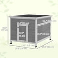 thumbnail image 3 of PawHut Duck Coop, Wooden Chicken House Rabbit Hutch with Openable Roof, 3 of 10