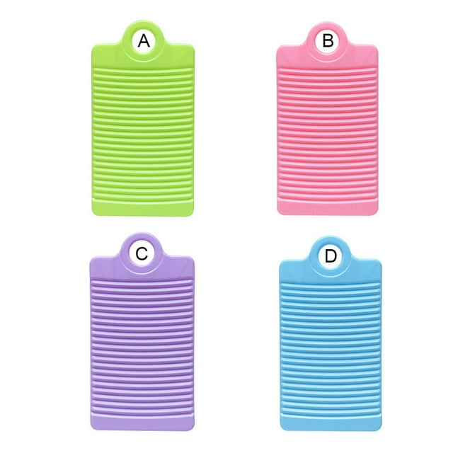 Laundry Washboard Plastic Clothes Washing Board Household Board Clothes Anti-slip Cleaning Washboard, Green