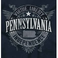 thumbnail image 2 of Pennsylvania Patriotic State Shape PA Plus Size Crewneck Graphic Tee Shirt Brisco Brands 2X, 2 of 5