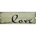 thumbnail image 2 of 12 in. x 36 in. "Love" By Rough Cut Decor Printed Wall Art, 2 of 2