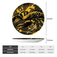thumbnail image 2 of Easygdp Urban Graffiti Scorpion Illustration Bone China Decorative Plate Ceramic Dinner Plates Art Crafts with Display Stand-10in, 2 of 6