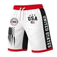 thumbnail image 4 of LILIYA 250 Anniversary USA Swim Trunks for Men 2 in 1 Baggy Patriotic American Flag Print Short Pants Quick Dry 4th of July Outfits Independence Day Board Short with Liner, 4 of 5