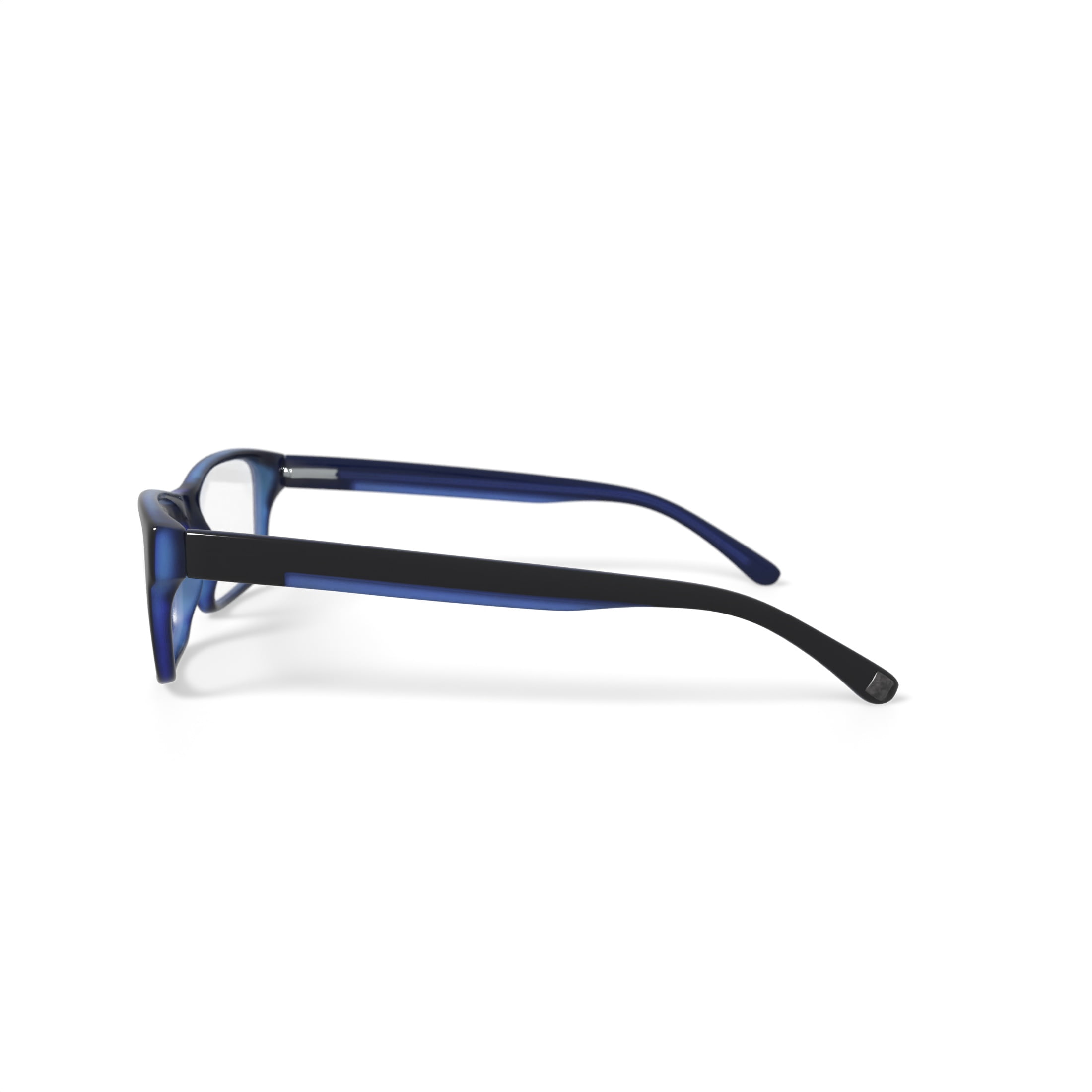 American Classics Men's Carter Square Prescription Eyeglasses with Case, Black/Blue