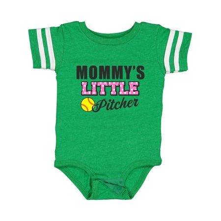 

Inktastic Mommys Little Pitcher Softball Gift Baby Girl Bodysuit
