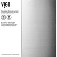 thumbnail image 5 of Vigo All-in-One 32" Undermount Stainless Steel Kitchen Sink and Chrome Faucet Set, 5 of 9