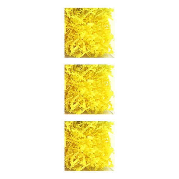 Inteprter Hierba de Pascua Reciclable Festival Papel triturado Llamativo DIY Confeti Decoración de la boda para la escuela Aula Amarillo claro Type1 NO1 Inteprter CBP255708