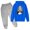 Blue, variant on Boys' Sweatsuit Set Athletic Skeleton Fleece Hoodie Sweatshirt and Active Jogger Sweatpants Clothes For 2 Year Old Boys