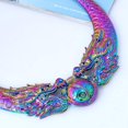 thumbnail image 4 of Vintage Exaggerated Ethnic Carved Chunky Collar Choker Necklace Costume Jewelry, 4 of 7