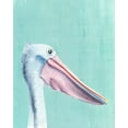 thumbnail image 2 of Warren, Annie 12x14 White Modern Wood Framed Museum Art Print Titled - Exotic Bird on Blue III, 2 of 4