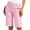 Y-Pink, variant on AKAFMK Womens 9" Bermuda Short,Womens Stretch Twill Shorts Plus Size Thin Waist Pull On Regular Hiking Shorts Summer Casual With Pockets