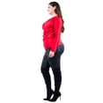 thumbnail image 2 of Blusa elegante de satén Roman Fashion Talla Extra 42 Rojo, 2 of 6